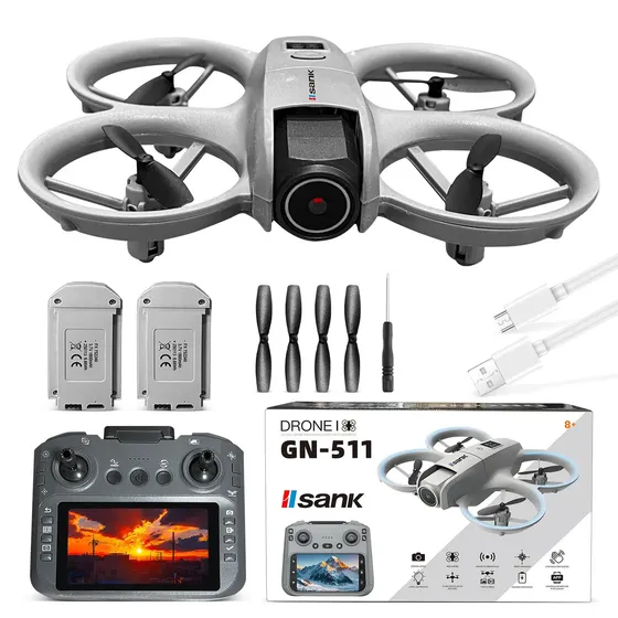 Drone L28s Pro Max Motor Brushles Camera Hd 4k 2 Bateria