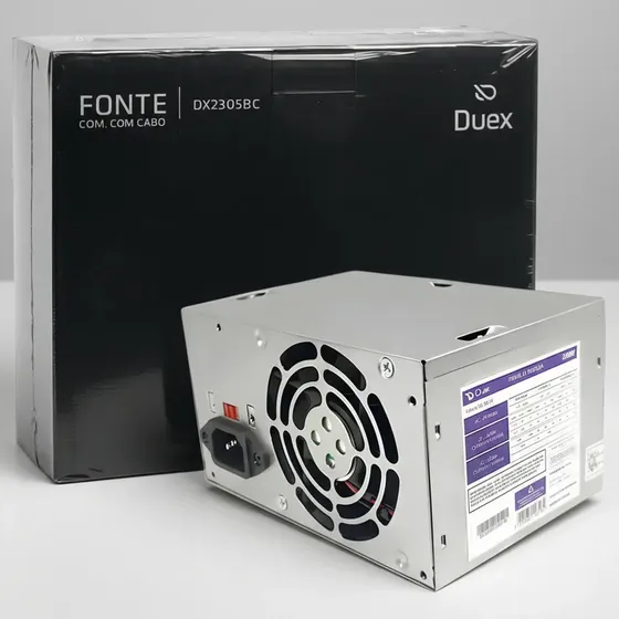 Fonte Alimentação PC Duex 230W ATX 80 Plus Prateado