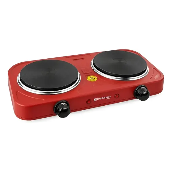 Fogão Elétrico Portátil 2 Bocas Cooktop 2500w Mesa 110v/220v