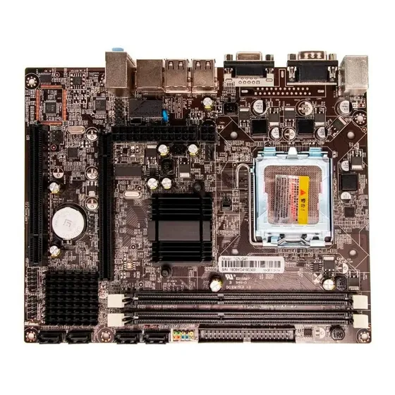 Placa Mãe L775 G41 Ddr3 | Goldentec Prateado