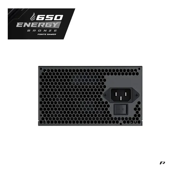 Fonte Vingar Energy 650w Bronze, 650w, 80 Plus Bronze Preto