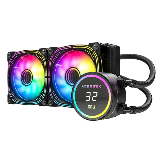 Water Cooler Acegeek Temp C240, Argb, 240mm, Preto