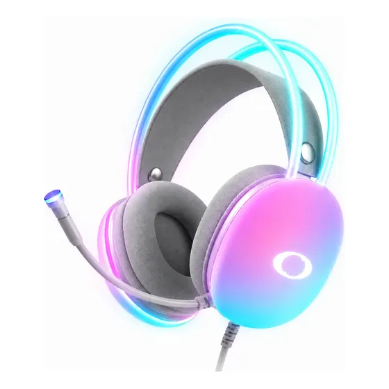 Headset Gamer Led Rgb Com Microfone Para Pc Ps4 Ps5 Notebook