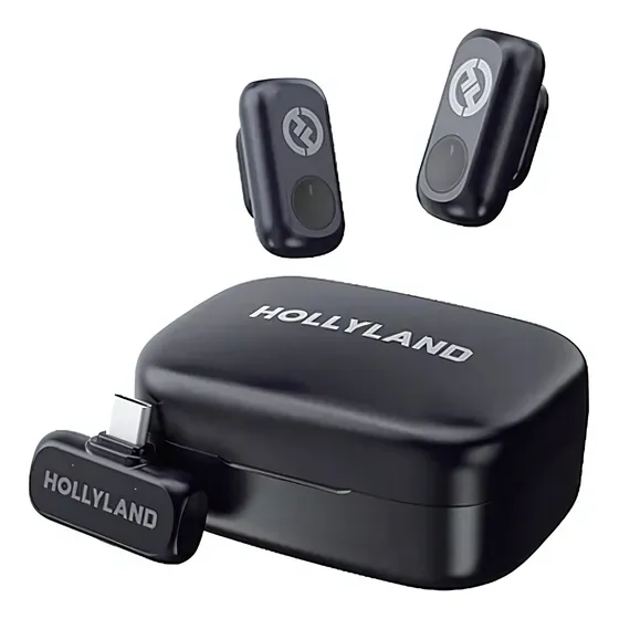 Microfone Hollyland Lark A1 Usb-c Sem Fio Preto