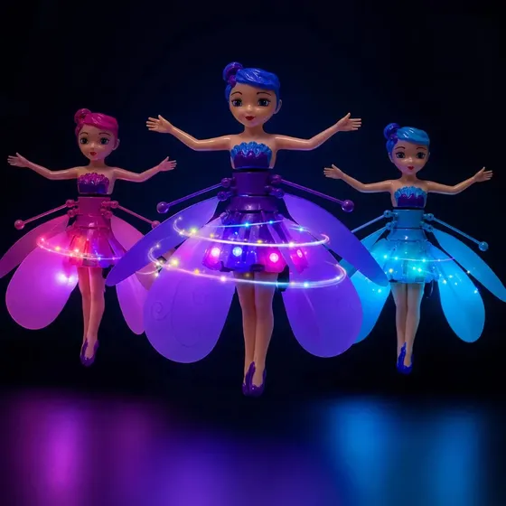 Boneca Fada Voadora Brinquedo Infantil Sensor Recarregável Boneca Fada Voadora Brinquedo Infantil Sensor Recarregável