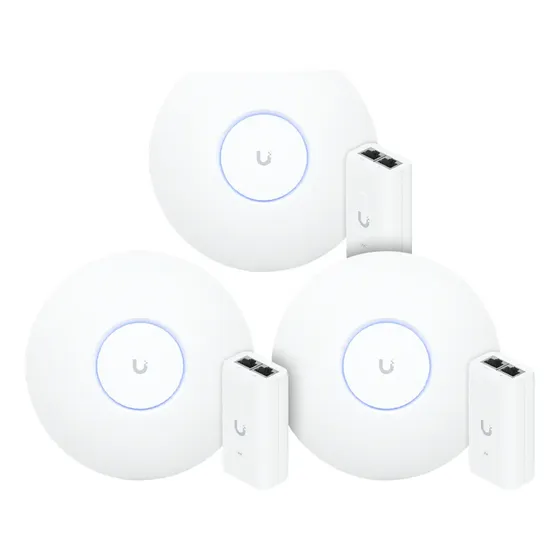 3 Roteadores Wifi 6 U6+ Ubiquiti 3gbps C/ Fonte Poe 48v 15w 3 Roteadores Wifi 6 U6+ Ubiquiti 3gbps C/ Fonte Poe 48v 15w