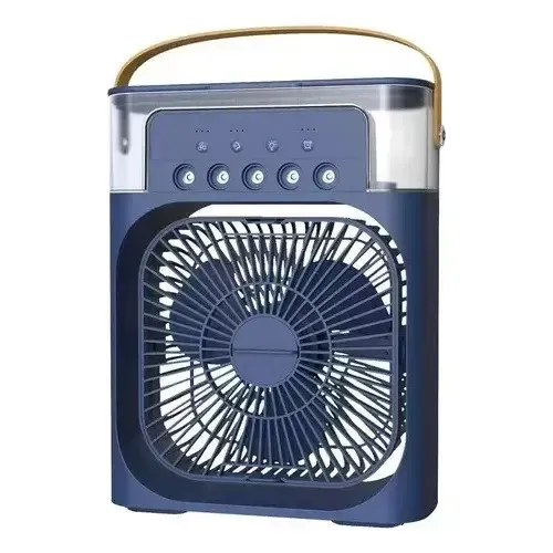 Mini Ar Condicionado Ventilador Umidificador Climatizador Az Cor Azul-marinho