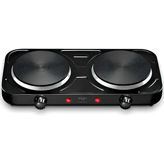 Fogão Elétrico Portátil Elgin 2 Bocas Cook For 2 Fog10 220v
