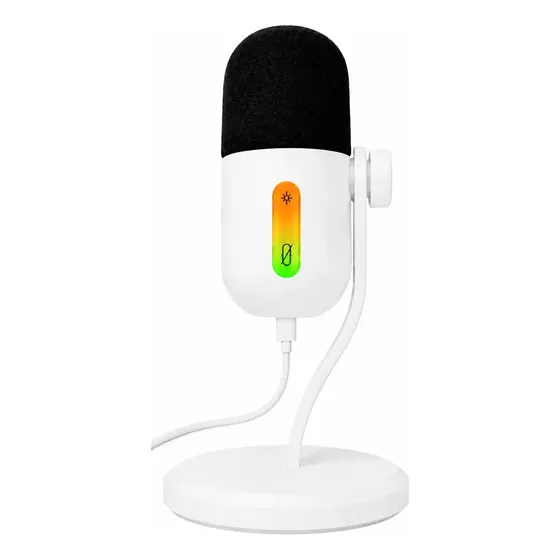 Microfone Gamer Cardioide Para Pc Com Mute Plug And Play Usb