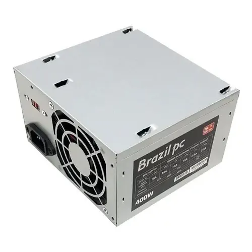 Fonte Gamer 400w Reais Atx 20+4p Silenciosa Para Pc Desktop