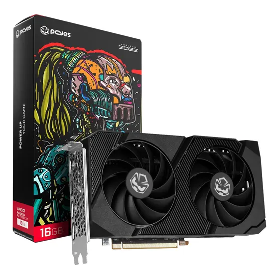 Placa De Vídeo Amd Radeon Rx 7600xt 16gb Gddr6 128bits Pcyes Placa De Vídeo Amd Radeon Rx 7600xt 16gb Gddr6 128bits Pcyes