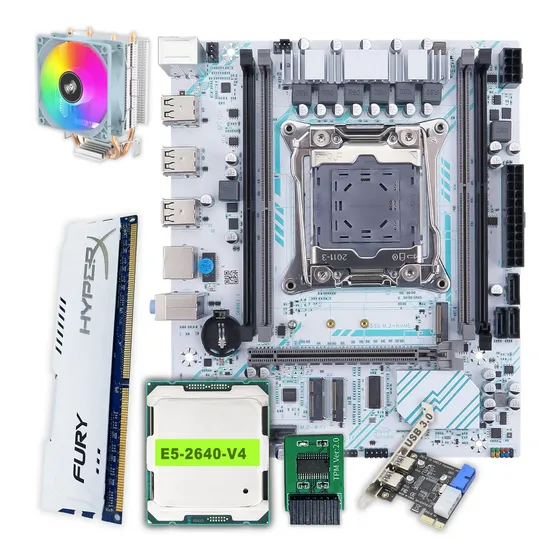 Kit Placa Mãe Soyo X99 + Xeon E5-2640 V4 + 16gb Ddr4 Kit Placa Mãe Soyo X99 + Xeon E5-2640 V4 + 16gb Ddr4