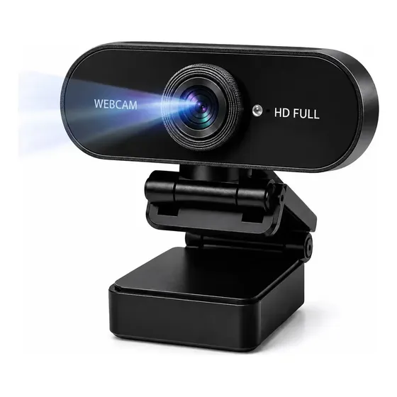 Webcam Full Hd 1080p Usb Com Microfone Para Pc Notebook Live