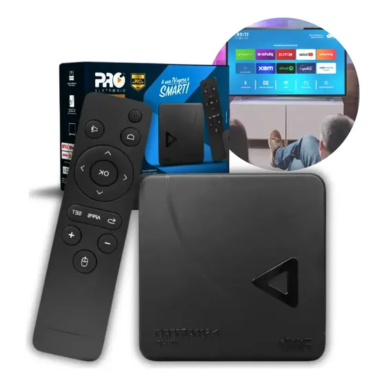 Smart Tv Box Pró 4k Android C/ Play Store Baixa Aplicativos