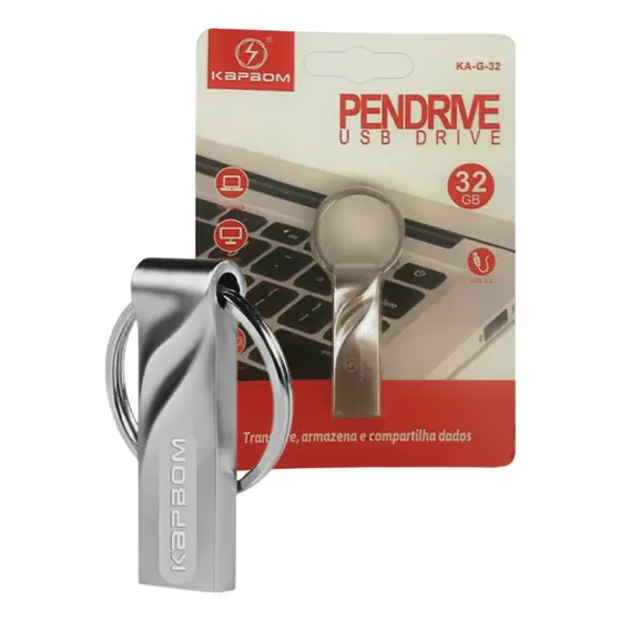 Pendrive Chaveiro 32gb Unidade Flash Usb De Alta Velocidade