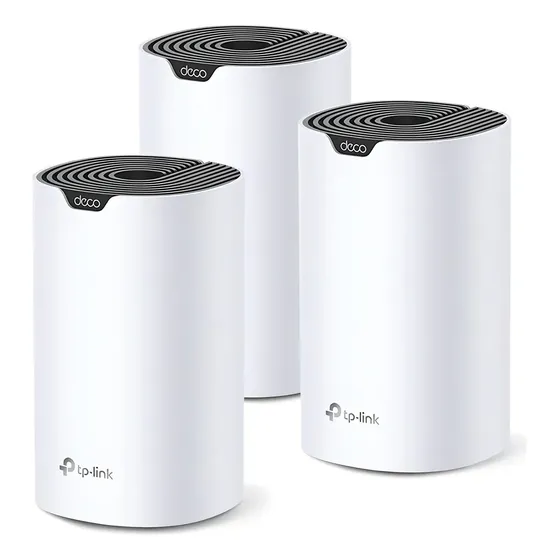 Roteador Wi-fi Mesh TP-Link Deco S7 Dual Band Ac1900 Gigabit Modo AP Pack com 3