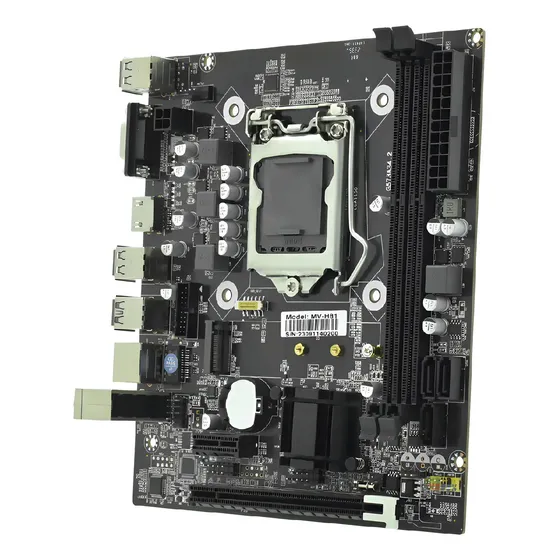 Placa Mãe Macrovip MV-H81 Intel LGA 1150 Micro ATX DDR3 16GB HDMI VGA Placa Mãe Macrovip MV-H81 Intel LGA 1150 Micro ATX DDR3 16GB HDMI VGA
