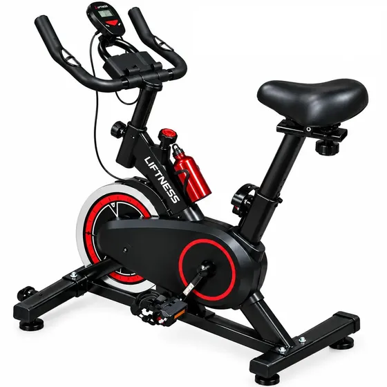 Bicicleta Ergométrica Fitness Spinning Resistência com garrafa