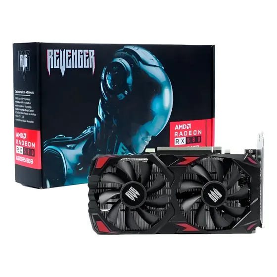 Placa De Vídeo Revenger Radeon Rx 580 8gb Gddr5