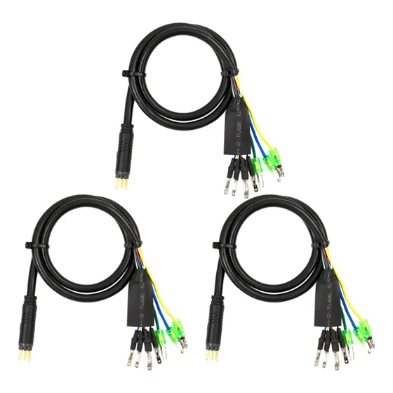 Cabo De Extensão De Conversão De Motor De 9 Pinos Para Bicicleta Elétrica De 60 Cm