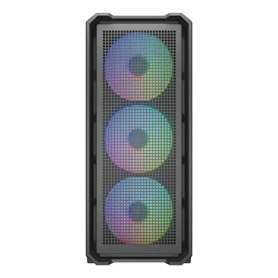 Gabinete Gamer Cougar Mx600 Air Preto Mid Tower Com 4 Fans