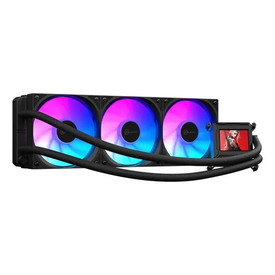 Water Cooler Kalkan 360mm Argb Aura Lcd 360 Black 250 Tdp