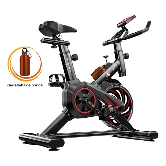 Bicicleta Ergométrica Spinning ITS Fitness Q5 com Roda de Inércia 8 kg e 6 Níveis de Resistência Bicicleta Ergométrica Spinning ITS Fitness Q5 com Roda de Inércia 8 kg e 6 Níveis de Resistência