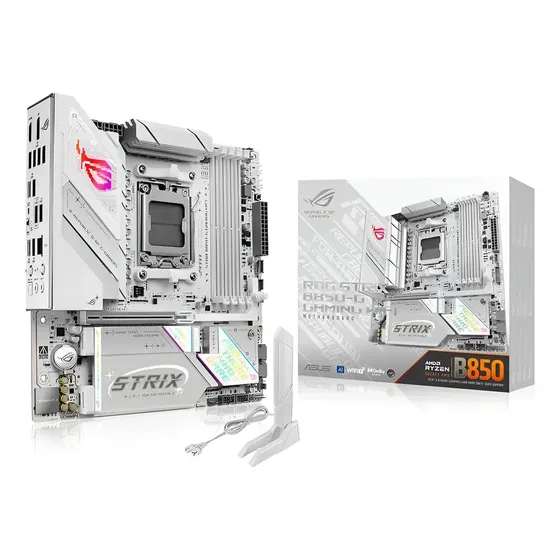 Placa Mãe Asus Rog Strix B850-g Gaming Wifi Branco C Nfe