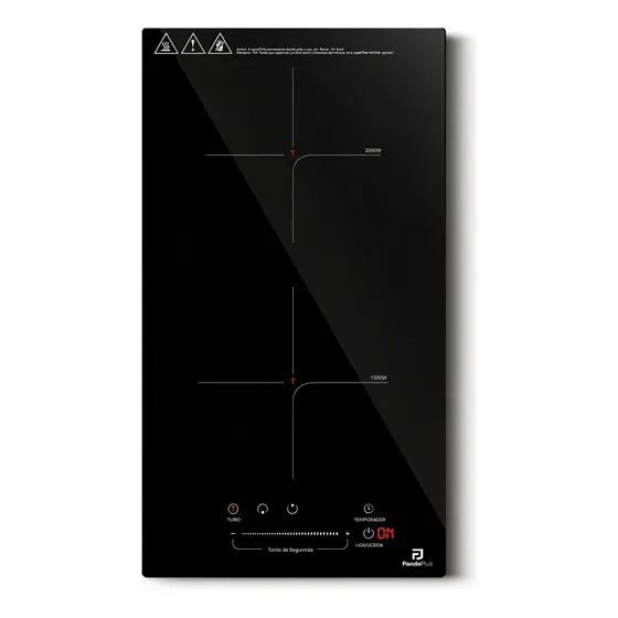 Cooktop Indução 2 Bocas Embutir 220v Touch 3500w Panda Plus