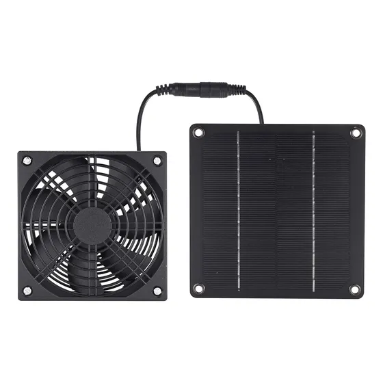 Conjunto Ventilador Solar Com Painel Fotovoltaico, Para .`