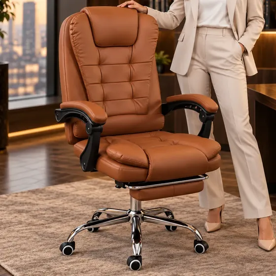 Cadeira De Escritório Ergonomica Giratoria Presidente Estudo