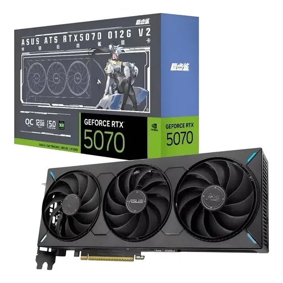Placa De Video Rtx 5070 Asus Ats Oc V2 12gb Gddr7 Dlss Ray
