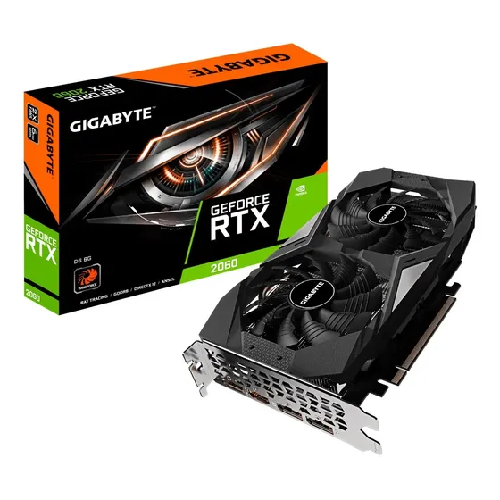 Placa de vídeo Nvidia Gigabyte GeForce RTX 20 Series RTX 2060 6GB