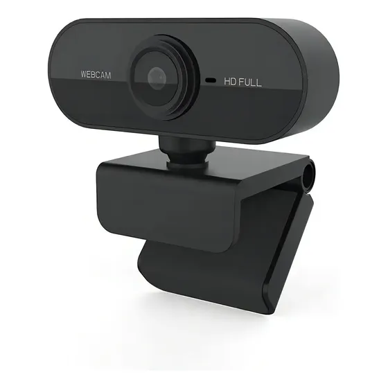 Webcam 1080p Full Hd Microfone 360º Usb Visão Computador