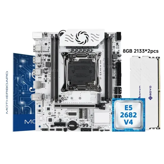 Kit Placa Mãe Soyo X99 Xeon E5 2682 V4 16gb Ddr4 Lga 2011-3