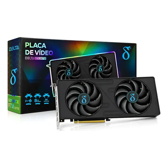 Placa De Vídeo Rtx 3070 Nvidia Geforce 8gb Gddr6 256bit