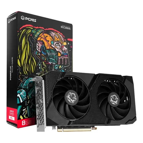 Placa De Vídeo Pcyes Radeon Rx 7600, 8gb, Gddr6, 128-bit Placa De Vídeo Pcyes Radeon Rx 7600, 8gb, Gddr6, 128-bit