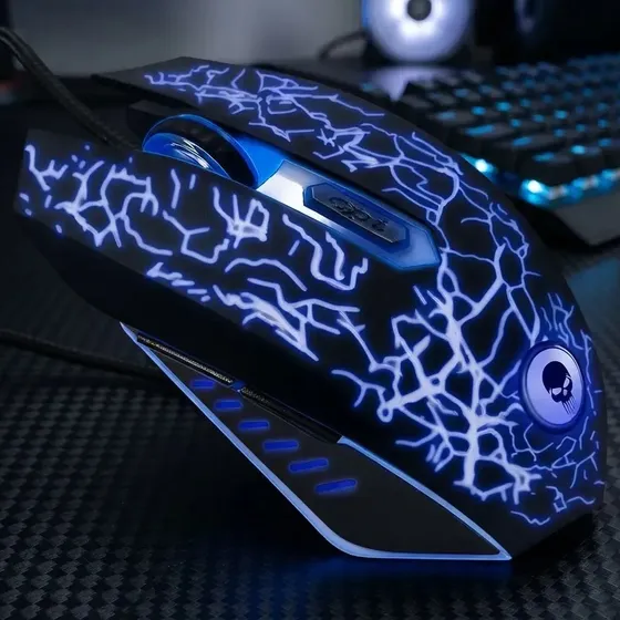 Mouse Gamer Óptico Bright 2400 DPI USB Preto
