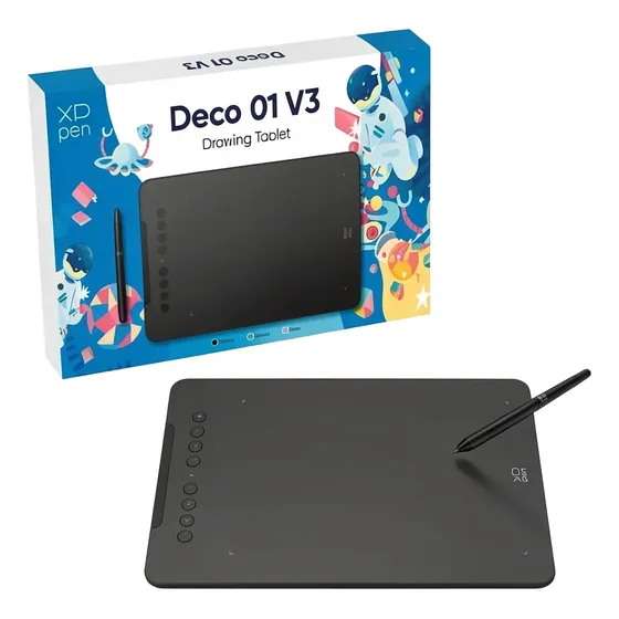 Mesa Digitalizadora Xp-pen Deco 01 V3 Deco 01v3 Preta