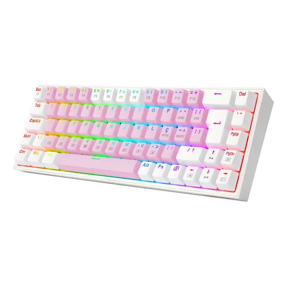 Teclado Gamer Castor Rgb Switch Brown Redragon K631pw-rgb