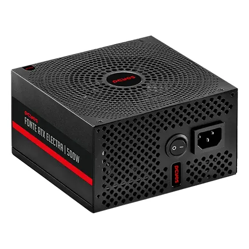 Fonte Atx 500w Real Pfc Ativo Bivolt Automático Fan 12cm