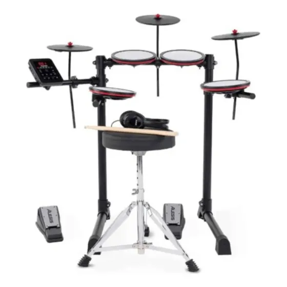 Bateria Eletronica Alesis Turbo Max 7 Peças Profissional