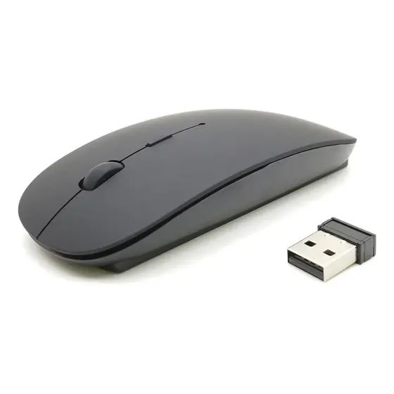 Mouse Sem Fio Bluetooth Recarregável LED Ergonômico 1600DPI Gamer