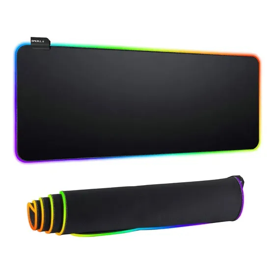 Mousepad Gamer Rgb 80x30cm Preto