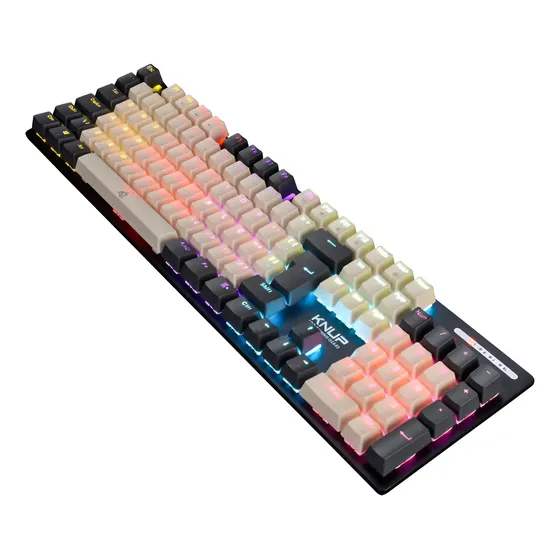 Teclado Mecânico Gamer Knup Iluminação Rainbow Switches Red