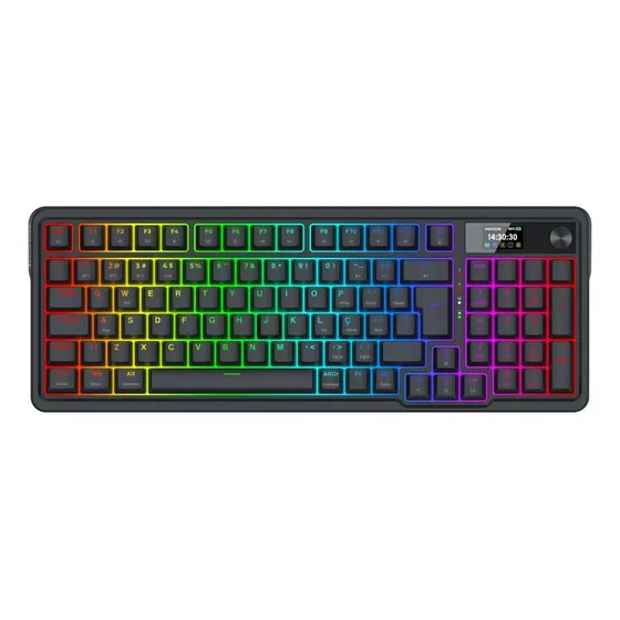 Teclado Mecânico Gamer Redragon Galatin Pro RGB Preto ABNT2