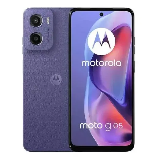 Smartphone Motorola Moto g05 - 128GB 4GB RAM + 8GB RAM Boost e Camera 50MP com AI Bateria de 5200 mAh Tela 6.7" com Superbrilho - Violeta
