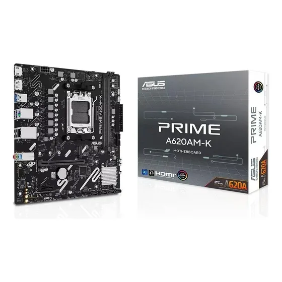 Placa Mãe Asus Prime A620am-k Amd Am5 Matx Ddr5