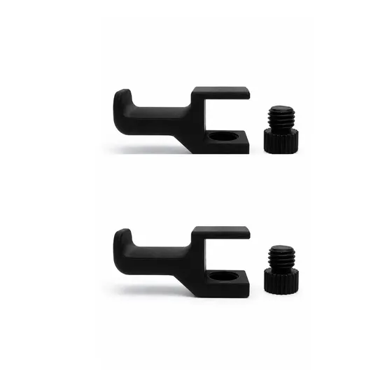 Kit Suporte Para Headset de Mesa Universal Preto Com Fixação Ajustável Para Setup Gamer e Home Office