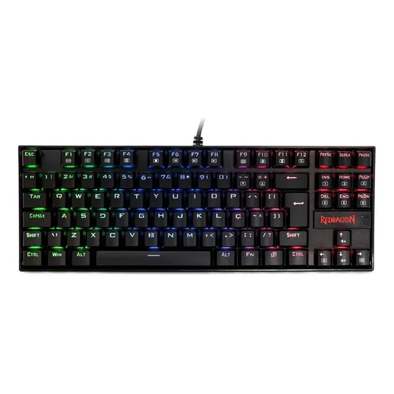 Teclado Mecânico Redragon Kumara Rgb Swit/blue Pt-k552rgb-1